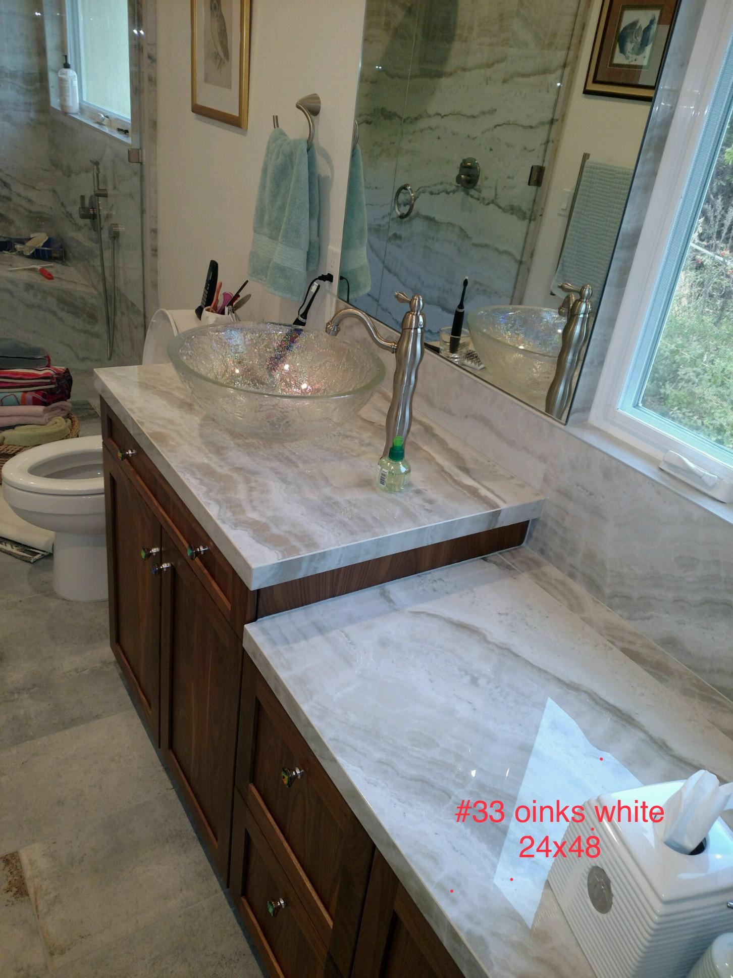 San Diego Marble Tile Actual Installation Picture 7
