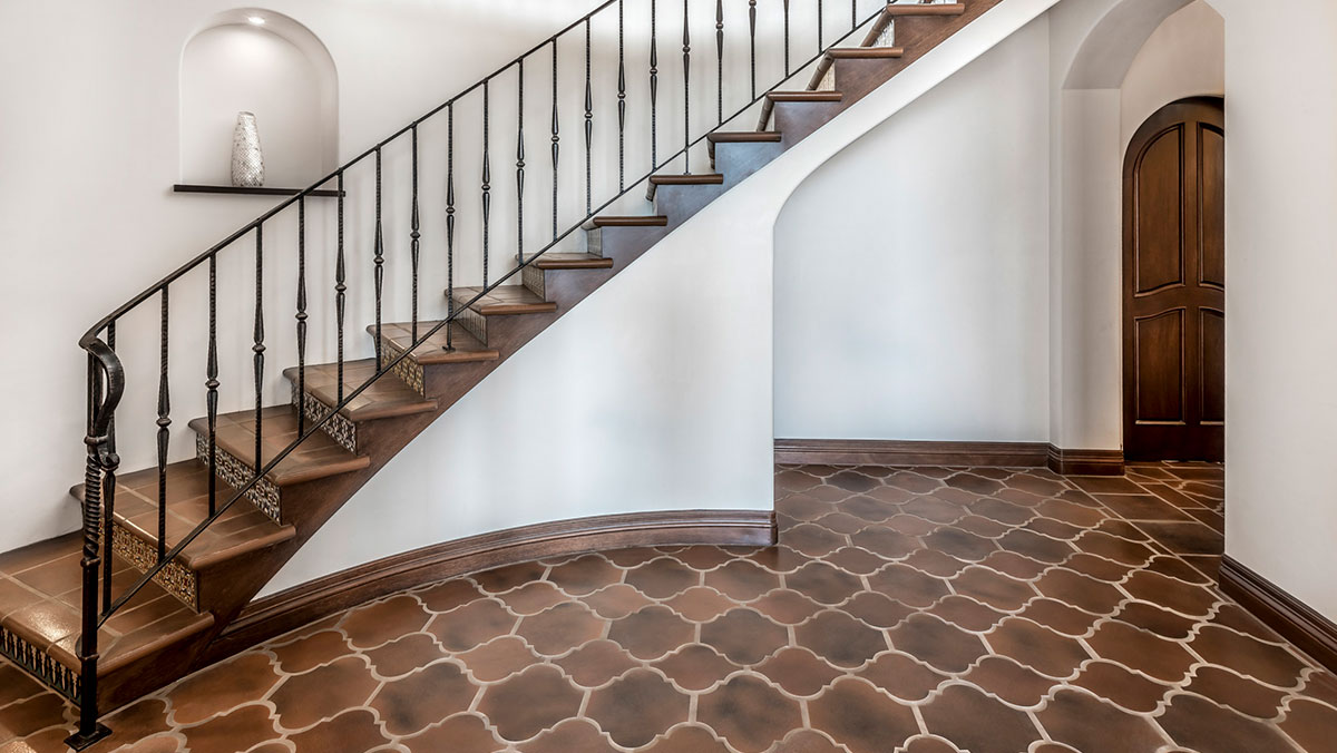 Stairway tile - The Contemporary Hacienda