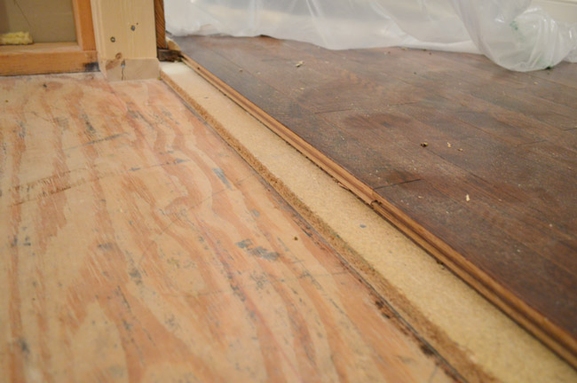 wood to subfloor