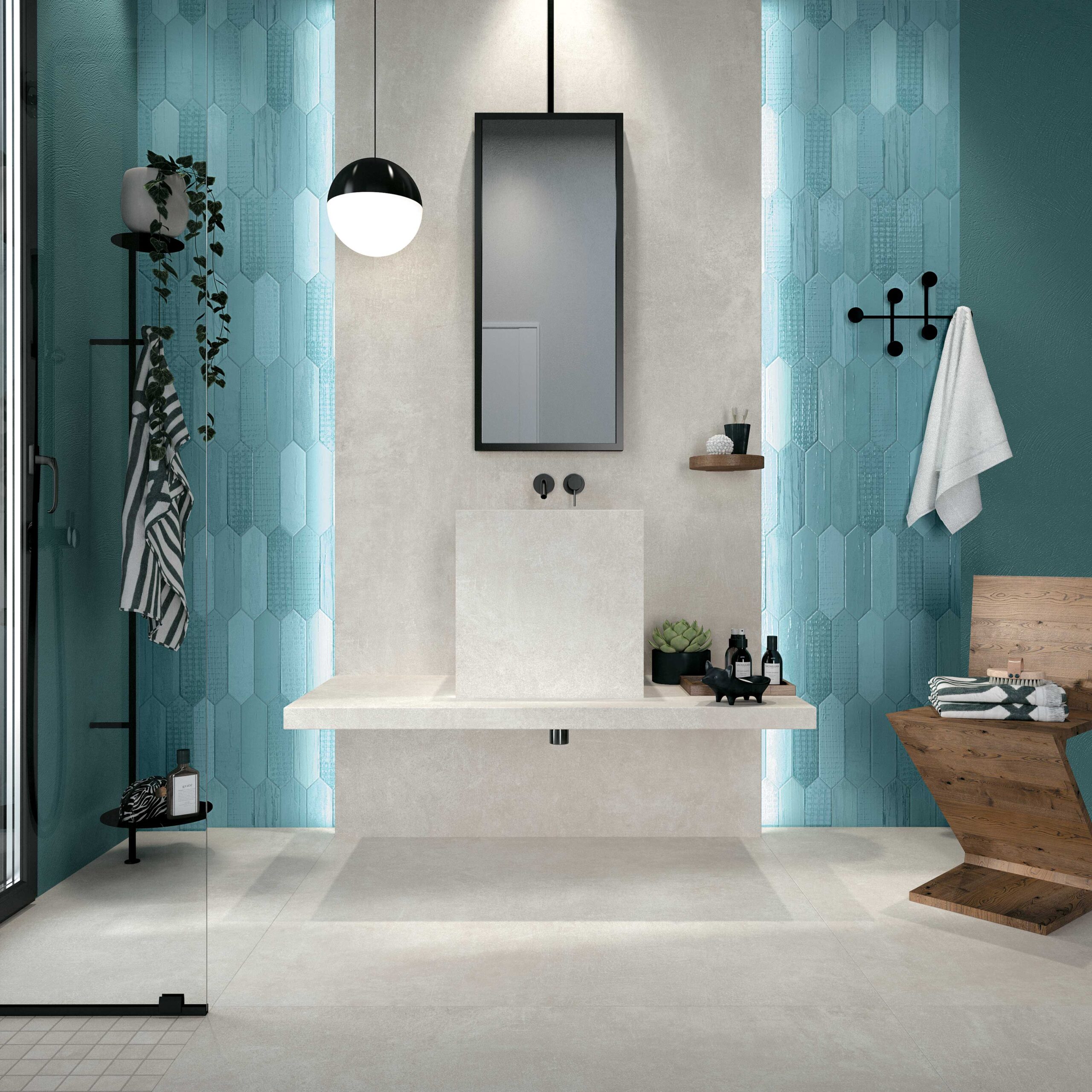 Mirage 100 Bagno Bathroom Tissue Azul tile