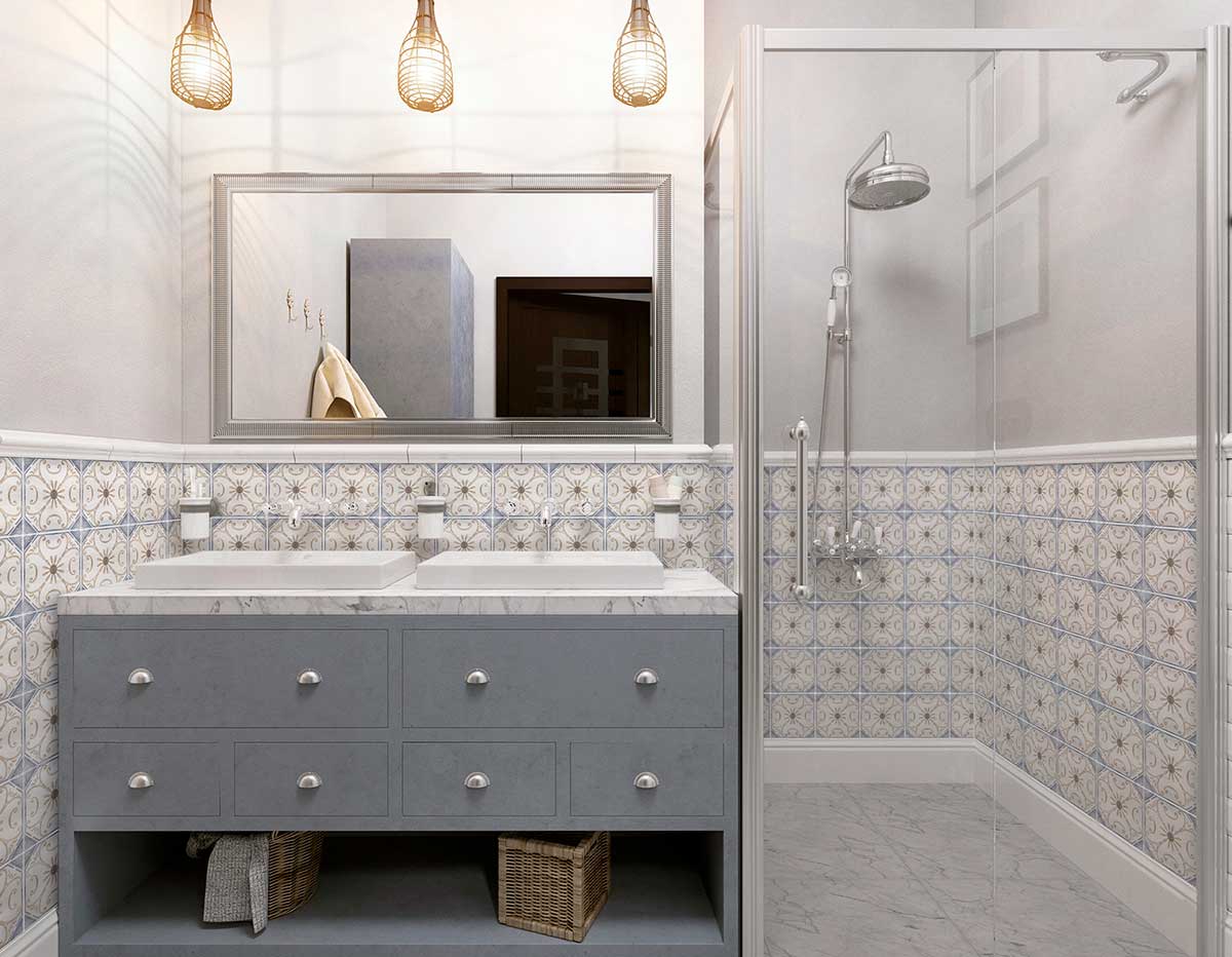 Decorative tile - Solana Sand AST Bathroom