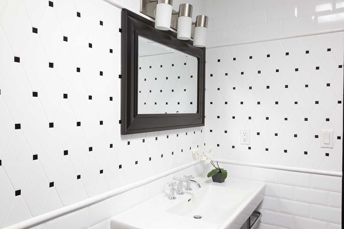 Bathroom Tile - Diamond White
