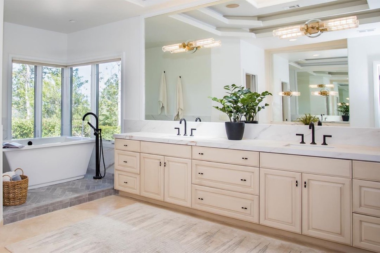 Large, open concept primary bath